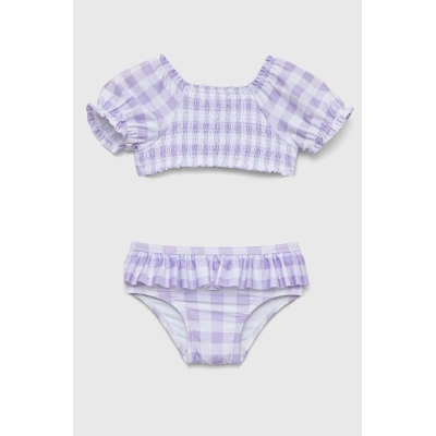 Dvoudílné plavky pro miminko GAP fialová barva