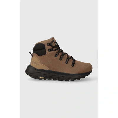 Boty Jack Wolfskin Terraventure Urban Mid dámské, hnědá barva