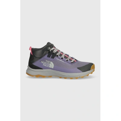 Boty The North Face Cragstone Mid Waterproof dámské, fialová barva