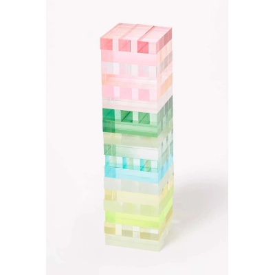 Hra domino SunnyLife Lucite Jumbling Tower Aurora