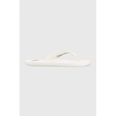 Žabky Calvin Klein Jeans BEACH SANDAL AOP pánské, černá barva, YM0YM00656