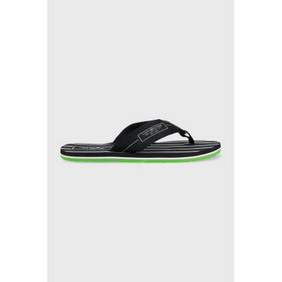 Žabky Tommy Hilfiger PATCH HILFIGER BEACH SANDAL pánské, tmavomodrá barva, FM0FM04470