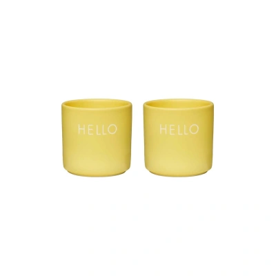 Sada sklenic na vejce Design Letters Yello Hello 2-pack