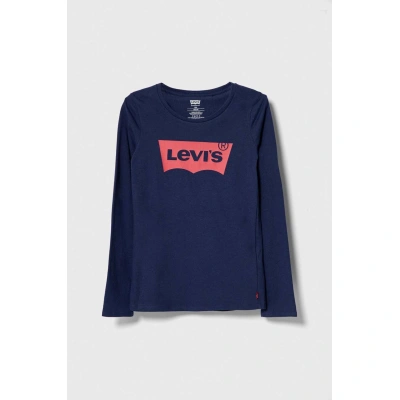 Dětská bavlněná košile s dlouhým rukávem Levi's