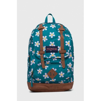 Batoh Jansport zelená barva, velký, vzorovaný