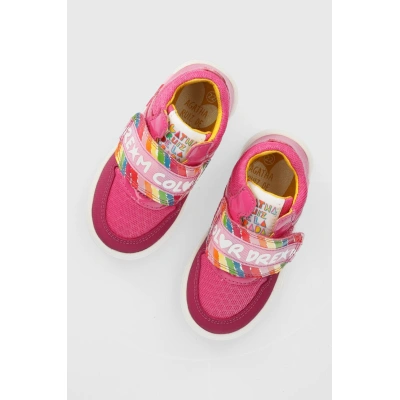 Dětské sneakers boty Agatha Ruiz de la Prada fialová barva