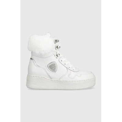 Kožené sneakers boty Blauer Madeline bílá barva, F3MADELINE09.LEA