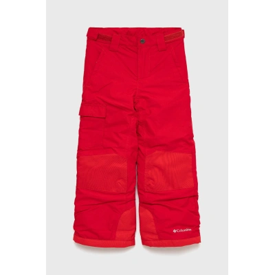 Dětské kalhoty Columbia červená barva
