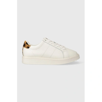 Kožené sneakers boty Lauren Ralph Lauren Angeline 4 bílá barva, 802918367001