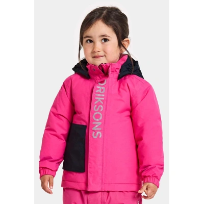 Dětská zimní bunda Didriksons RIO KIDS JKT růžová barva