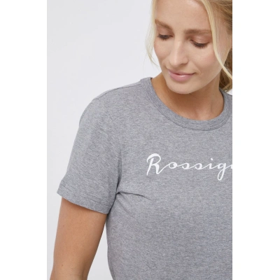Bavlněné tričko Rossignol šedá barva, RLKWY05